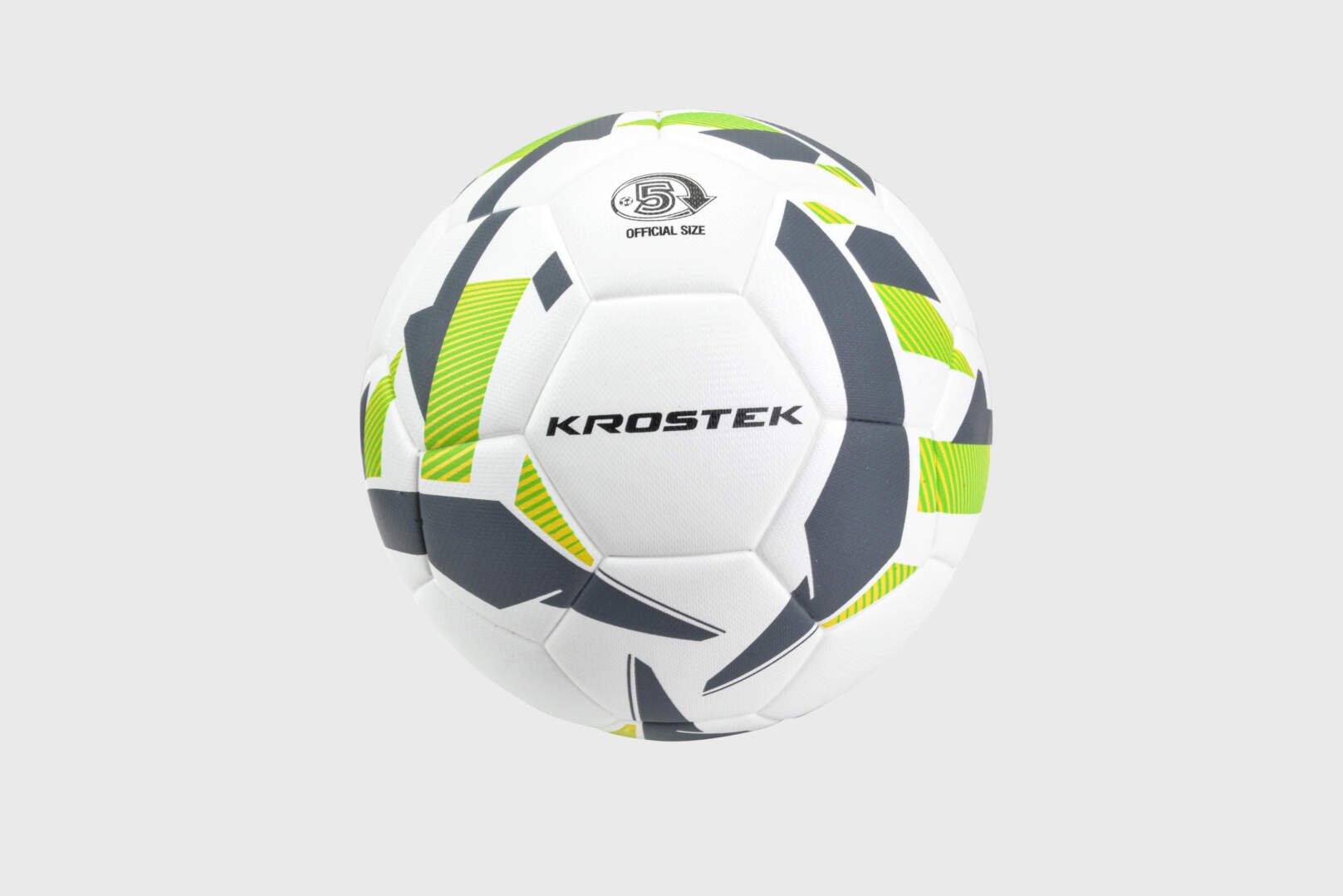 Мяч KROSTEK футбольный №1 (size 5) PU белый